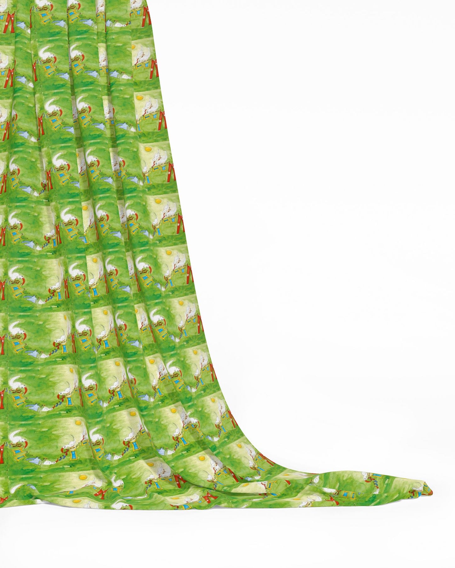 AQP412. Wasdag. Behang. Repeat Pattern Fabric.