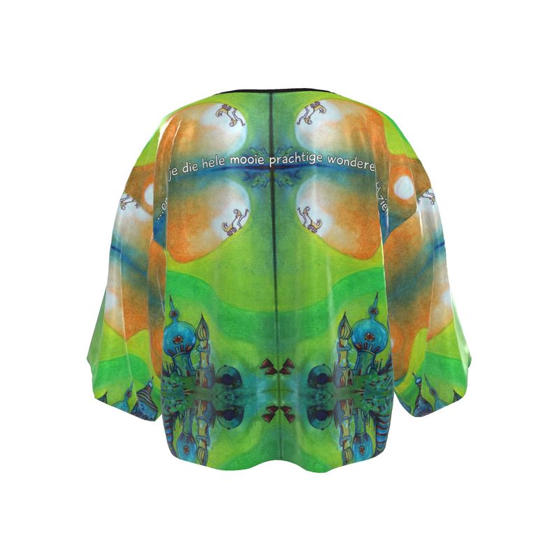 OK294...en ik laat je...Kimono Jacket. L.100 %zijde sensatie.