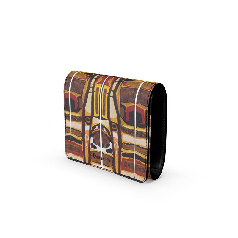 A5. Small Leather Foldover Purs: Dierenrijk.