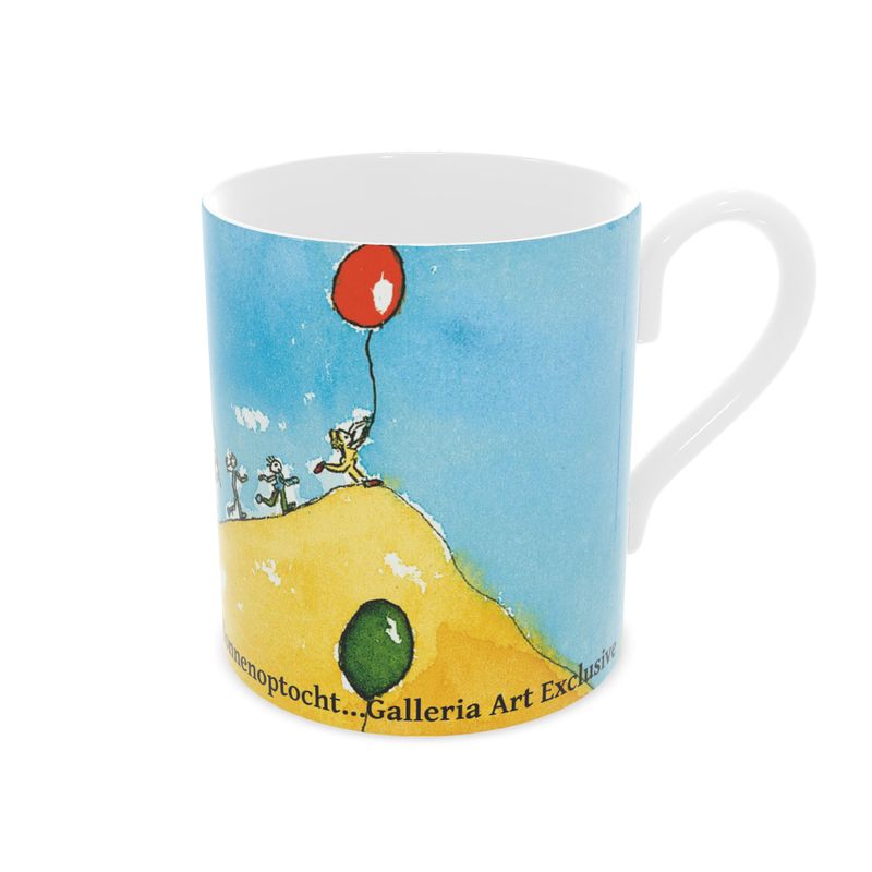 AQP415. Ballonnenoptocht. Bone China Mug.