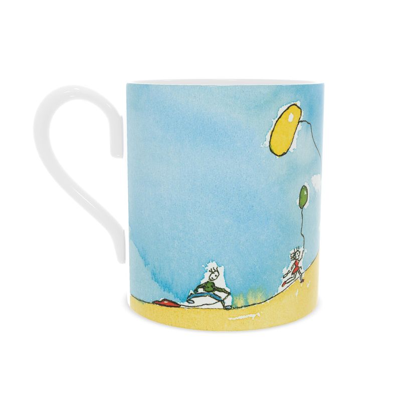 AQP415. Ballonnenoptocht. Bone China Mug.