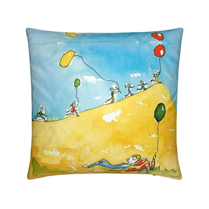AQP415. Ballonnenoptocht. Cushion:. 40x40cm.