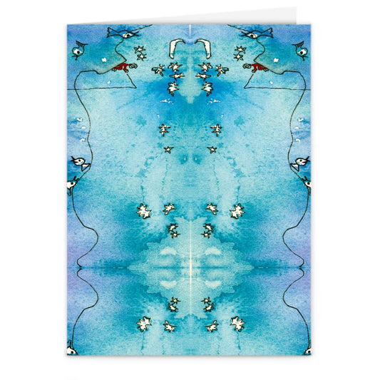 AQP416. Eindeloos Geduldig. A4 Greeting Card.