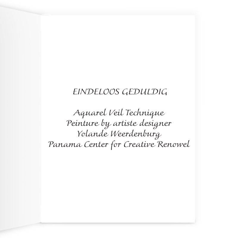 AQP416. Eindeloos Geduldig. A4 Greeting Card.