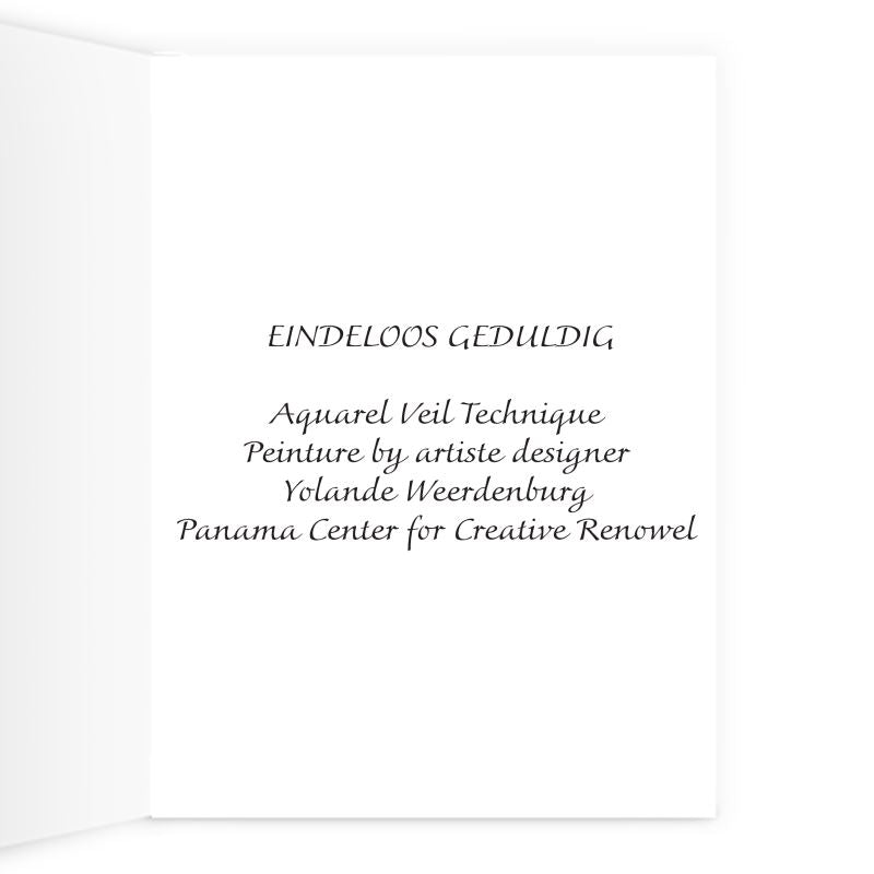 AQP416. Eindeloos Geduldig. A4 Greeting Card.