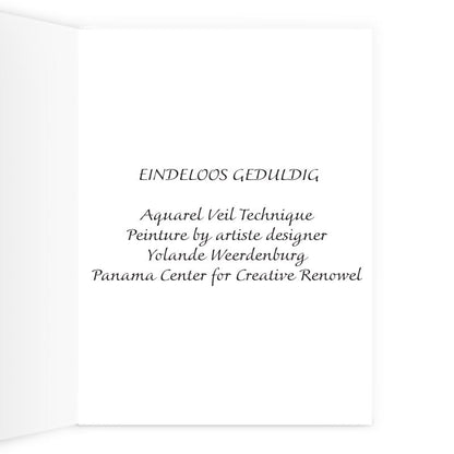 AQP416. Eindeloos Geduldig. A4 Greeting Card.