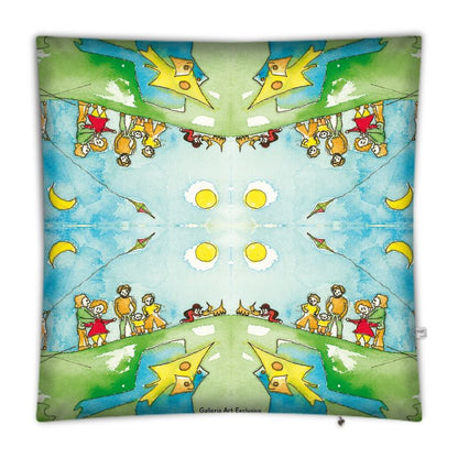 AQP417. Floor Cushion Cover: Een dagje Vliegeren.