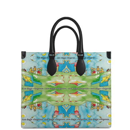 AQP417. Nappa Leather Shopper Bag. L. Een dagje Vliegeren.