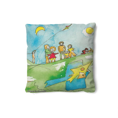AQP417. 1 pillow: Een Dagje Vliegeren.