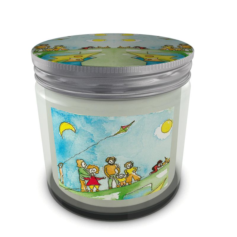 AQP417. Een Dagje Vliegeren. Candle in Jar.