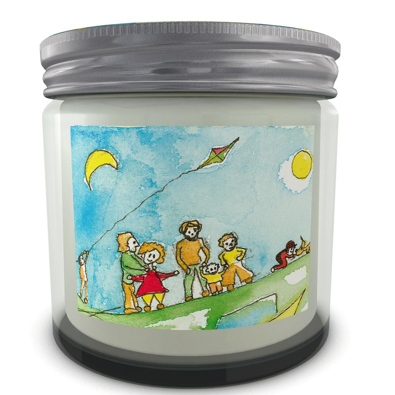AQP417. Een Dagje Vliegeren. Candle in Jar.