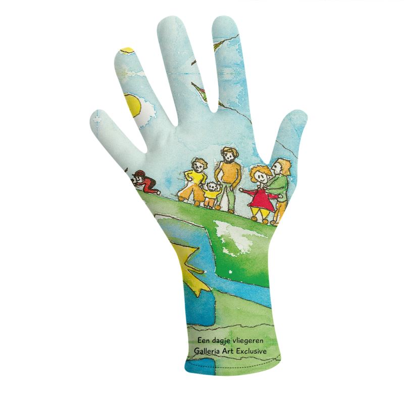 AQP417. Een Dagje Vliegeren. Lycra Gloves.