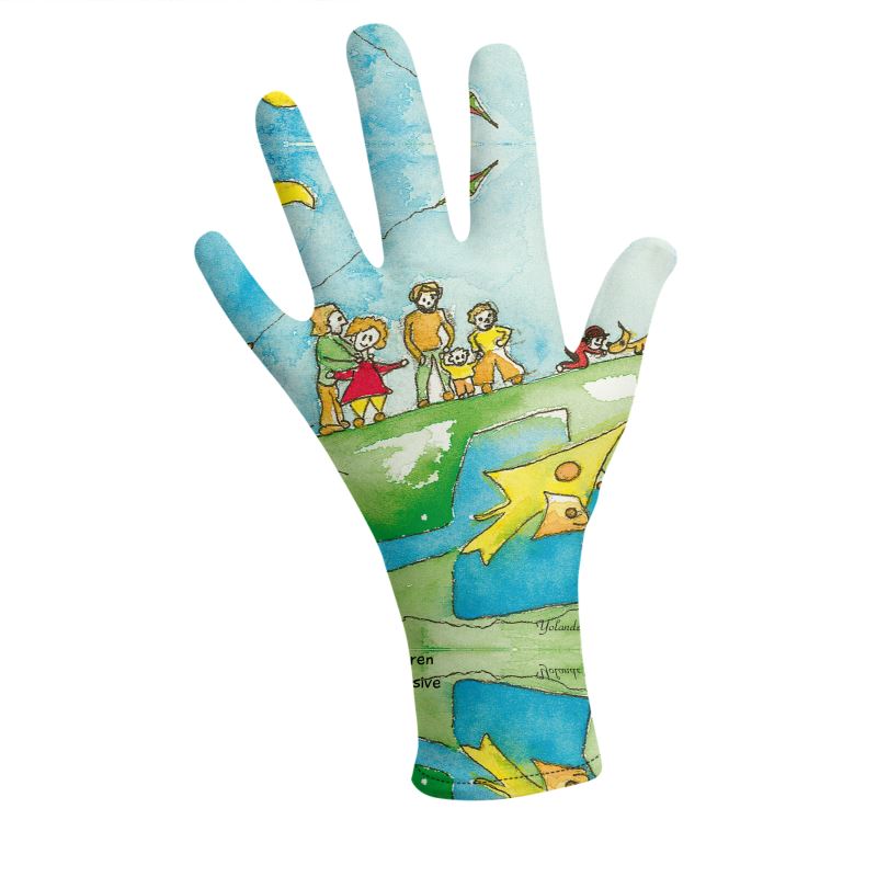 AQP417. Een Dagje Vliegeren. Lycra Gloves.