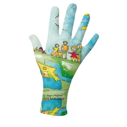 AQP417. Een Dagje Vliegeren. Lycra Gloves.