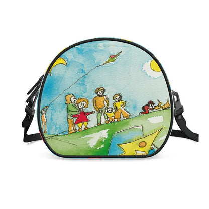 AQP417. Round Box Bag: Een dagje vliegeren.