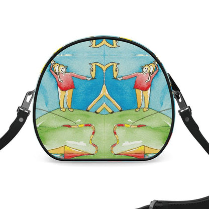 AQP417. Round Box Bag: Een dagje vliegeren.