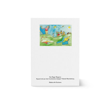 AQP417. Giant Greeeting Card: Een dagje vliegeren