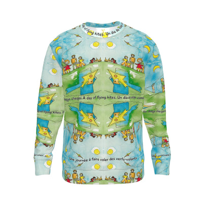 AQP417. Sweatshirt: Een dagje vliegeren.