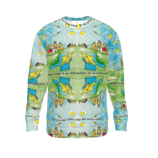 AQP417. Sweatshirt: Een dagje vliegeren.