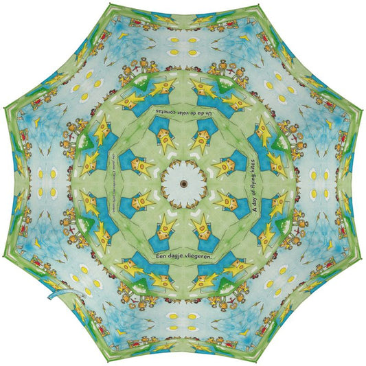 AQP417. Umbrella. Paraplu: Een dagje vliegeren.