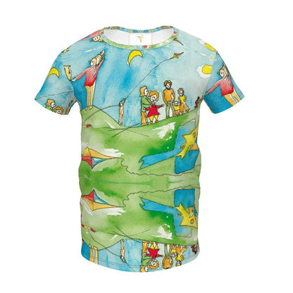 AQP417. Girls Premium T-Shirt.3.: Een Dagje Vliegeren.