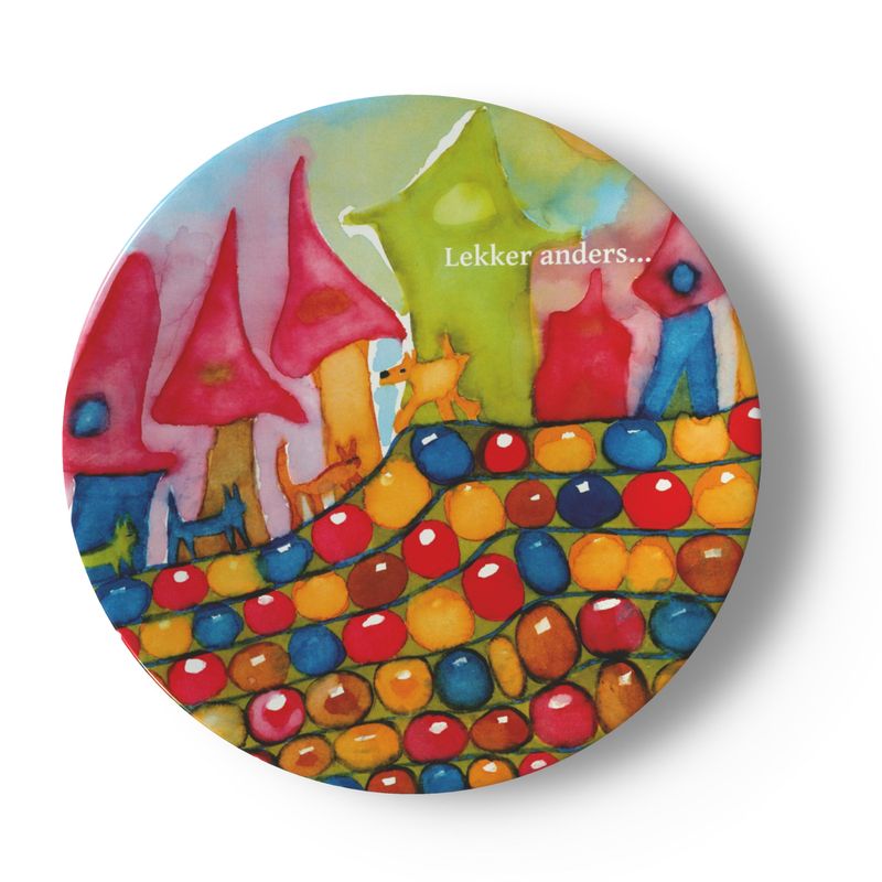 AQP534. Bord 16,5 cm. Porcelein. Lekker Anders
