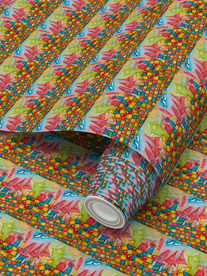 AQP534. Allemaal Gelijk. Repeat pattern wallpaper.