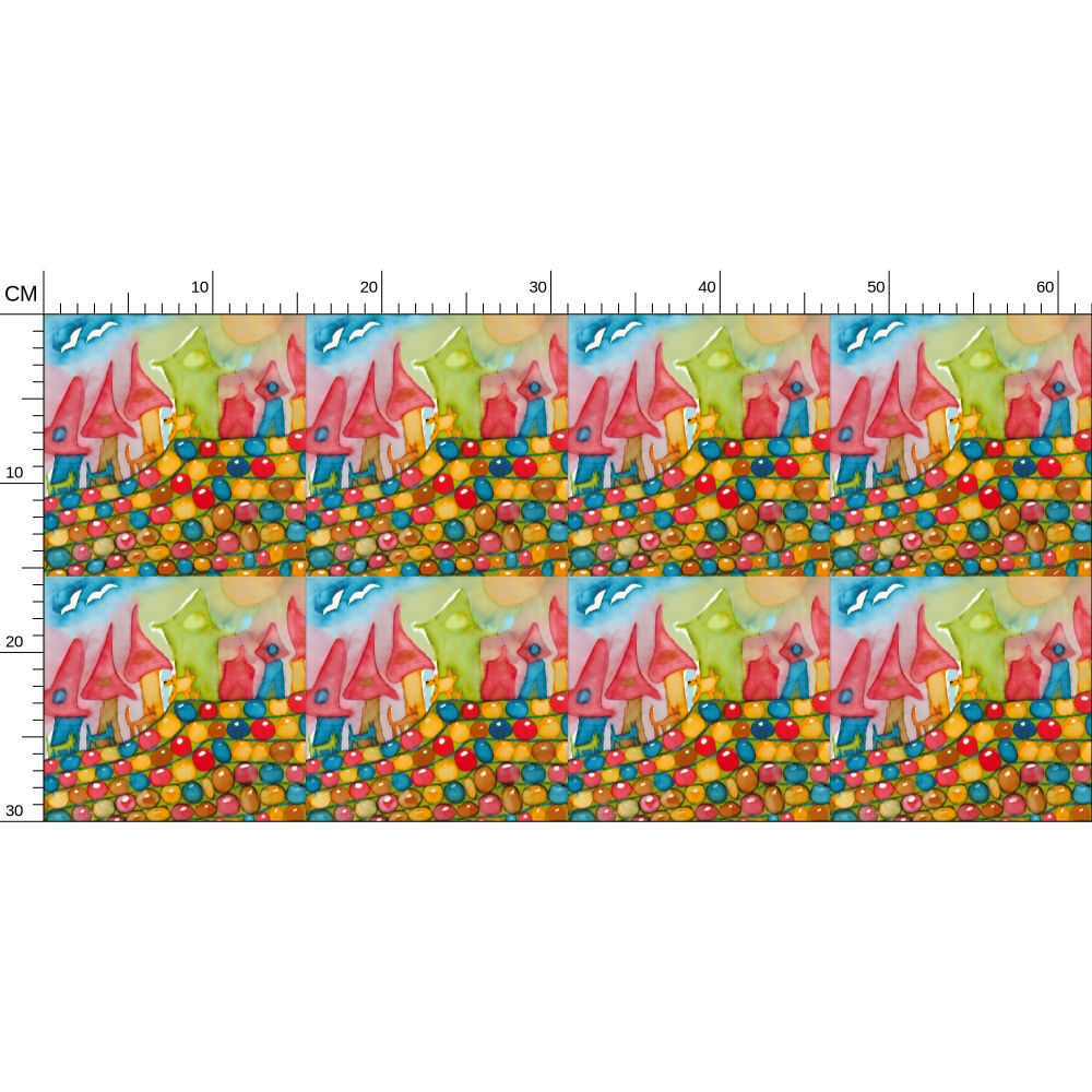 AQP534. Allemaal Gelijk. Repeat pattern wallpaper.
