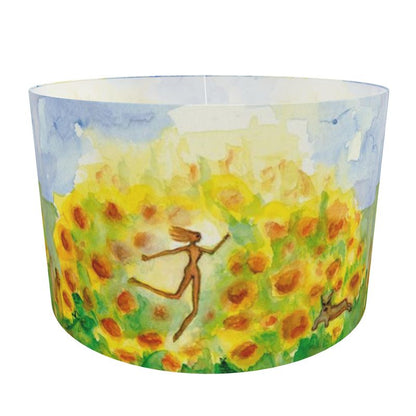 AQ302. Drum Lamp Shade: Als ik dans en wervel.