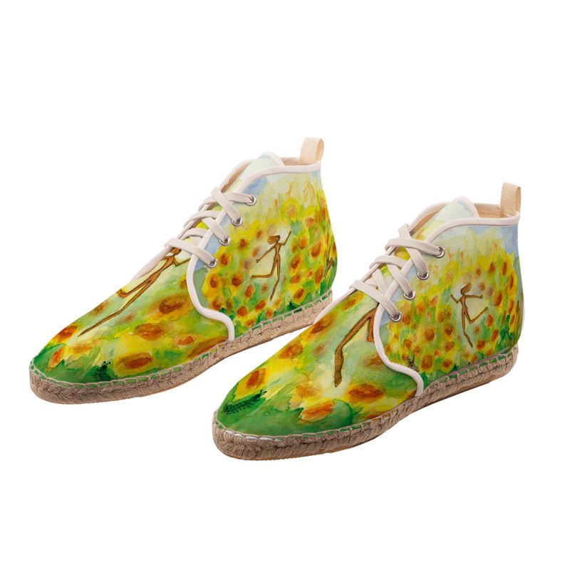 AQ302. Als ik dans en wervel. Hi Top Espadrilles