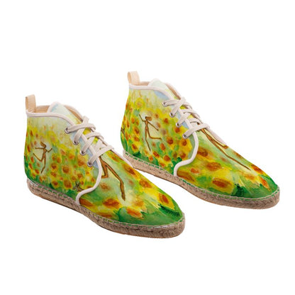 AQ302. Als ik dans en wervel. Hi Top Espadrilles