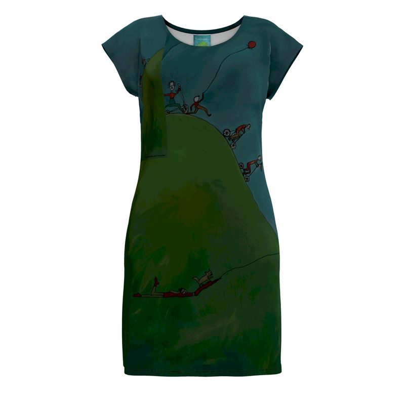 OK263. A Day of Cycling. Ladies Tunic T Shirt. M.