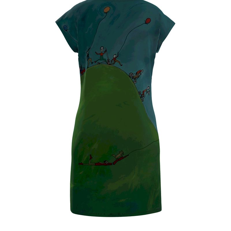 OK263. A Day of Cycling. Ladies Tunic T Shirt. M.
