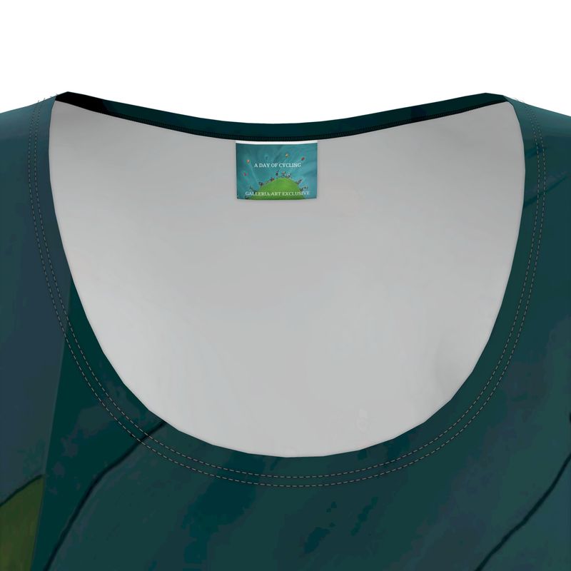 OK263. A Day of Cycling. Ladies Tunic T Shirt. M.