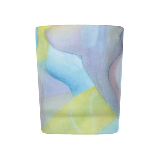 Woman. Glass Tealight Candle Holder