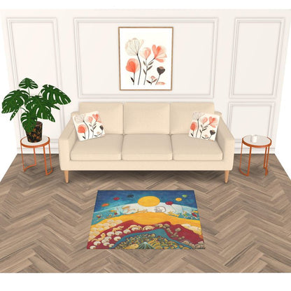 OK310. Namaste Muis. Rug Vloerkleed. Maat: