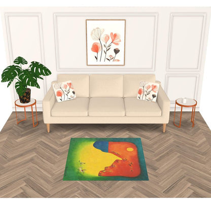 OK292. Rugs. Vloerkleed: Lekker in je blootje. ID:1751.