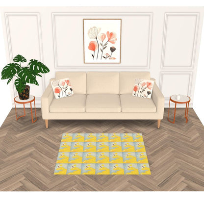 AQP562. Huis in de Zon. Rug Vloerkleed. Maat: