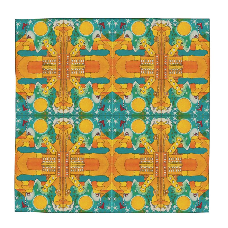 OK319. Ollie. Scarf Wrap or Shawl. Size: 118x118 cm.