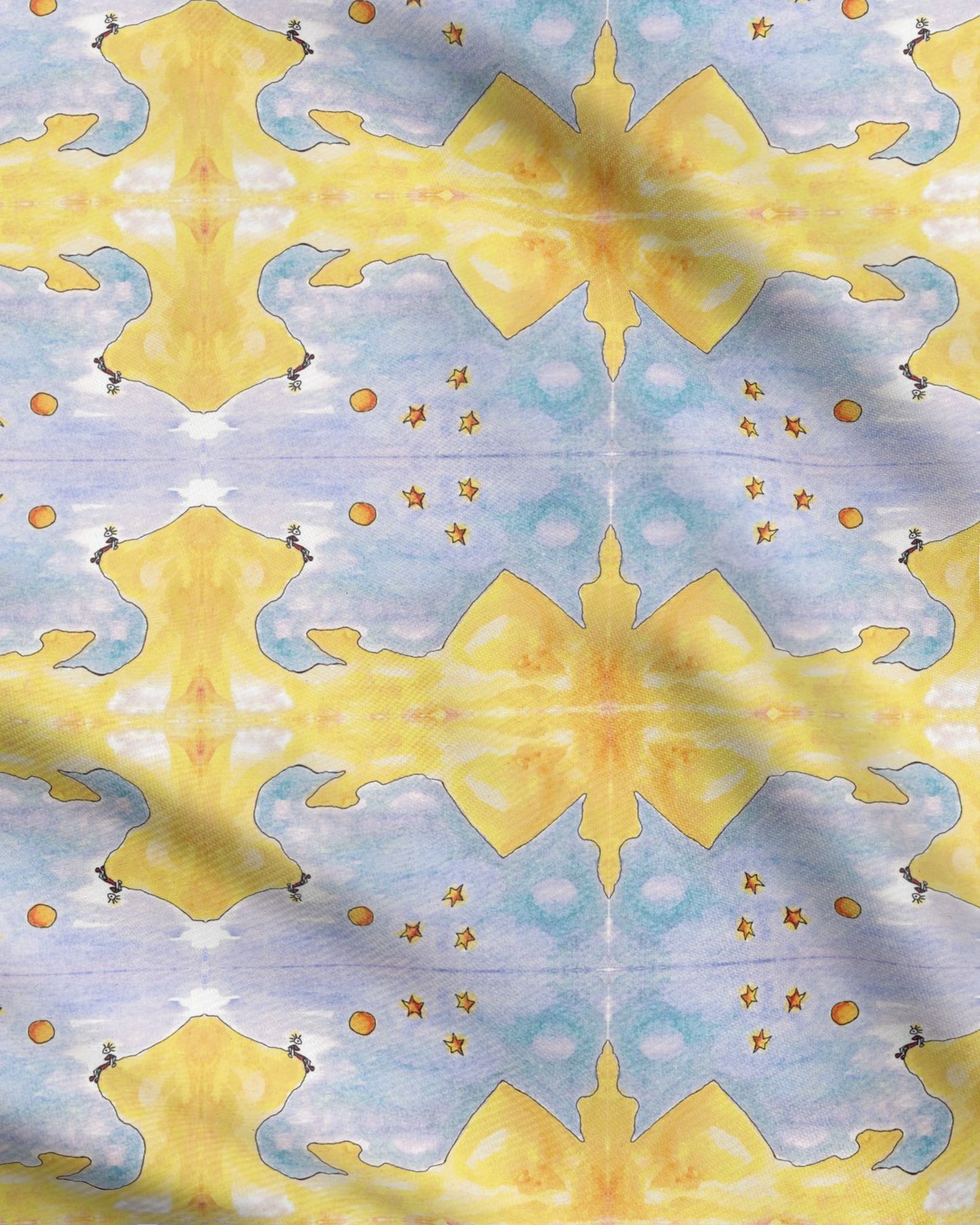 AQP545. Alleen op de Wereld. Repeat Pattern Fabric.
