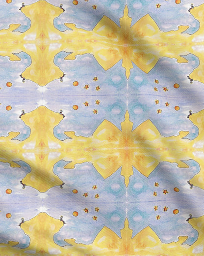 AQP545. Alleen op de Wereld. Repeat Pattern Fabric.