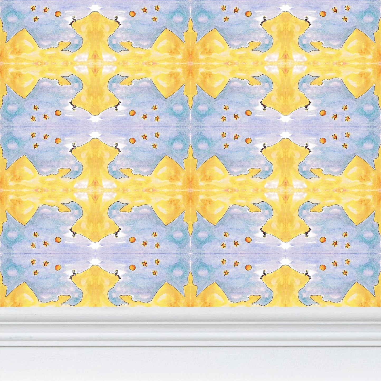AQP545. Alleen op de Wereld. Repeat Pattern Wallpaper.