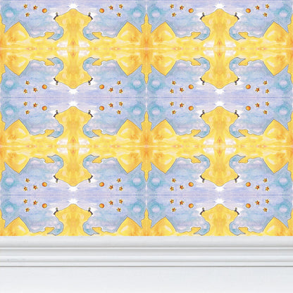 AQP545. Alleen op de Wereld. Repeat Pattern Wallpaper.