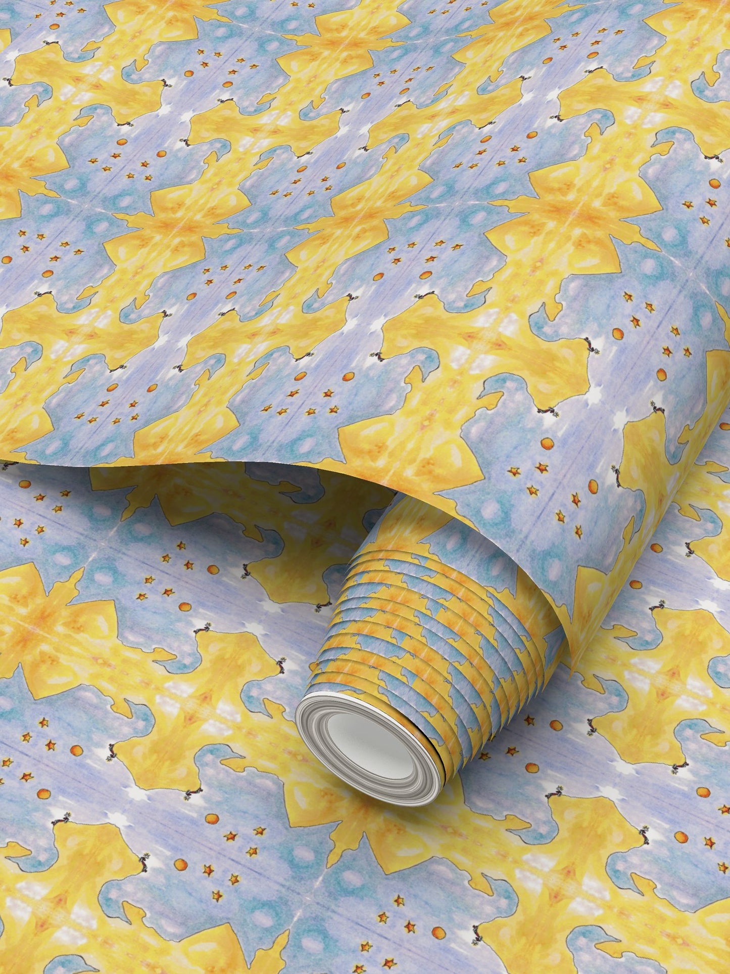 AQP545. Alleen op de Wereld. Repeat Pattern Wallpaper.