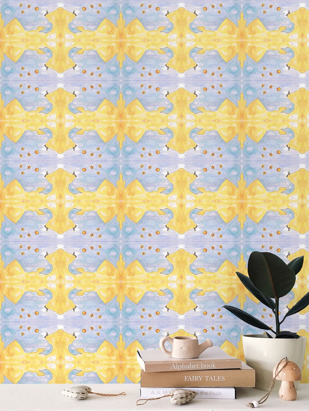 AQP545. Alleen op de Wereld. Repeat Pattern Wallpaper.