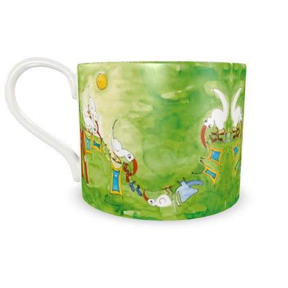 AQP412. Wasdag. Koffiekoppen met schotel. 2 stuks.