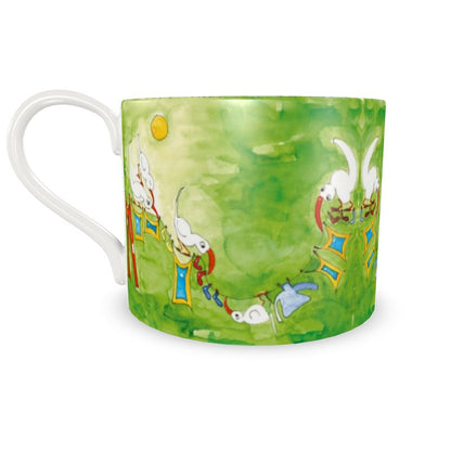 AQP412. Wasdag. Koffiekoppen met schotel. 2 stuks.