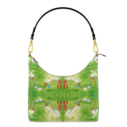 AQP412. Wasdag. Vierkante Hobo Bag