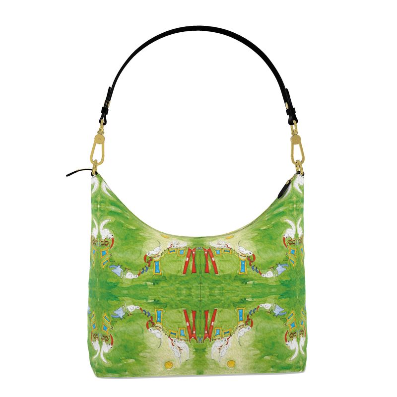 AQP412. Wasdag. Vierkante Hobo Bag