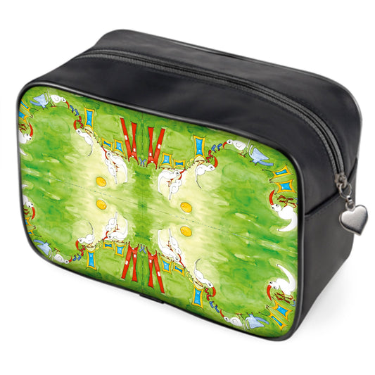 AQP412. Wasdag. Wash Bag. Leather.